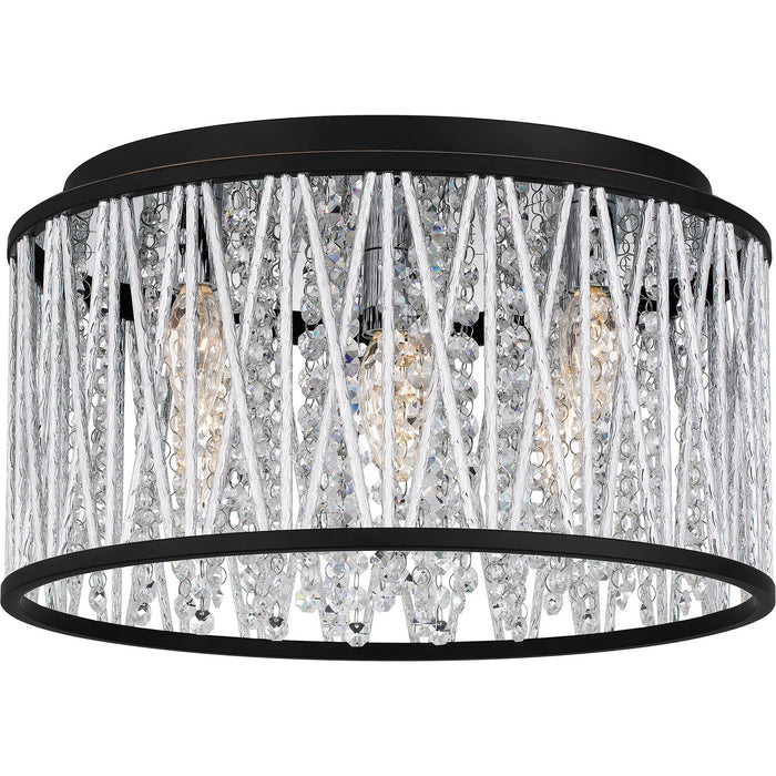 Myhouse Lighting Quoizel - PCCET1616MBK - Five Light Flush Mount - Celeste - Matte Black