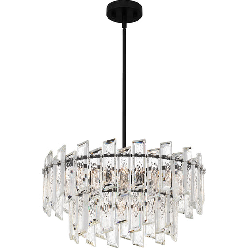 Myhouse Lighting Quoizel - PCDIN2819MBK - Six Light Pendant - Dion - Matte Black