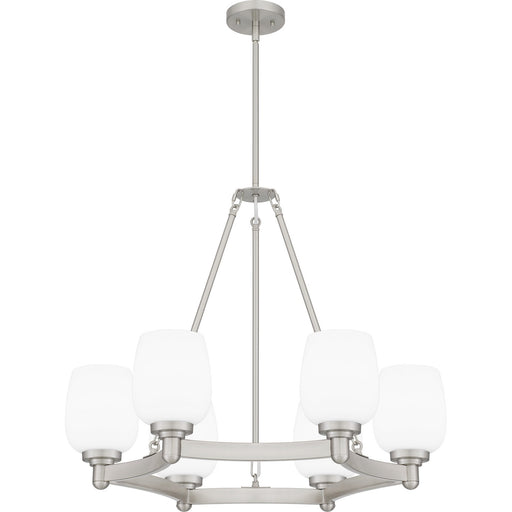 Myhouse Lighting Quoizel - PNG5028BN - Six Light Chandelier - Penning - Brushed Nickel