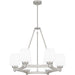 Myhouse Lighting Quoizel - PNG5028BN - Six Light Chandelier - Penning - Brushed Nickel