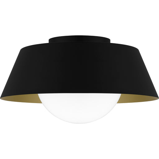 Myhouse Lighting Quoizel - QFL6182MBK - One Light Flush Mount - Quoizel Flush Mount - Matte Black