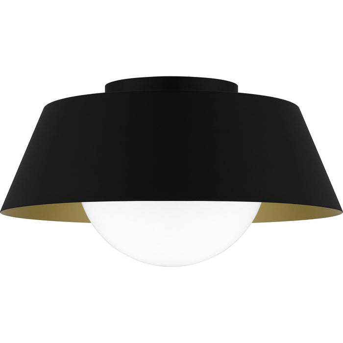 Myhouse Lighting Quoizel - QFL6182MBK - One Light Flush Mount - Quoizel Flush Mount - Matte Black