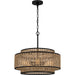 Myhouse Lighting Quoizel - QP6161MBK - Five Light Pendant - Quoizel Pendant - Matte Black