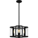 Myhouse Lighting Quoizel - QP6193MBK - Four Light Pendant - Quoizel Pendant - Matte Black