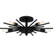 Myhouse Lighting Quoizel - QSF6158MBK - Five Light Semi Flush Mount - Quoizel Semi-Flush Mount - Matte Black