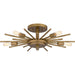 Myhouse Lighting Quoizel - QSF6158WS - Five Light Semi Flush Mount - Quoizel Semi-Flush Mount - Weathered Brass