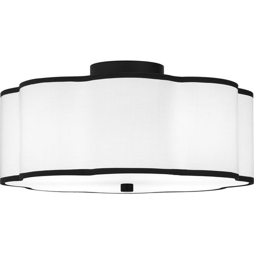 Myhouse Lighting Quoizel - QSF6179MBK - Four Light Semi Flush Mount - Quoizel Semi-Flush Mount - Matte Black