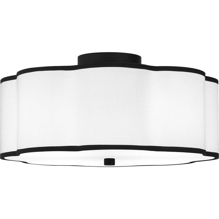 Myhouse Lighting Quoizel - QSF6179MBK - Four Light Semi Flush Mount - Quoizel Semi-Flush Mount - Matte Black