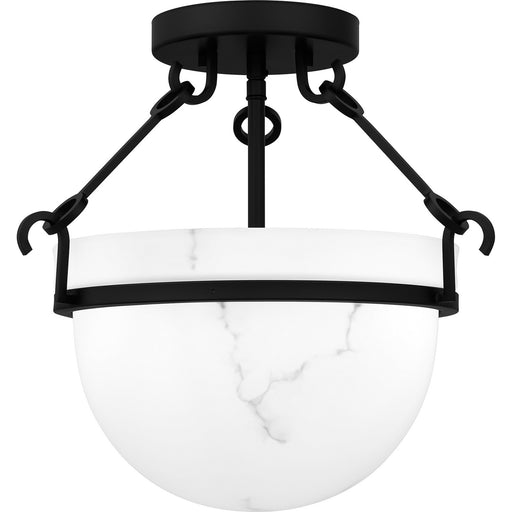 Myhouse Lighting Quoizel - QSF6185MBK - Three Light Semi Flush Mount - Quoizel Semi-Flush Mount - Matte Black