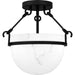 Myhouse Lighting Quoizel - QSF6185MBK - Three Light Semi Flush Mount - Quoizel Semi-Flush Mount - Matte Black