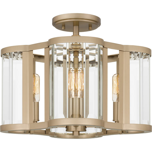 Myhouse Lighting Quoizel - QSF6193BGD - Four Light Semi Flush Mount - Quoizel Semi-Flush Mount - Bronze Gold