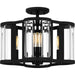 Myhouse Lighting Quoizel - QSF6193MBK - Four Light Semi Flush Mount - Quoizel Semi-Flush Mount - Matte Black