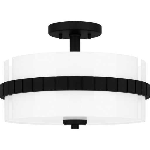 Myhouse Lighting Quoizel - QSF6195MBK - Two Light Semi Flush Mount - Quoizel Semi-Flush Mount - Matte Black