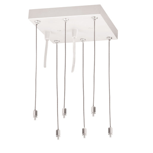 Myhouse Lighting Nora Lighting - NPDBL-PKW - Pendant Mounting Kit with Canopy for LED Back-Lit Panel - LED Lay-In Panel Light - White