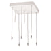 Myhouse Lighting Nora Lighting - NPDBL-PKW - Pendant Mounting Kit with Canopy for LED Back-Lit Panel - LED Lay-In Panel Light - White