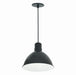 Myhouse Lighting Nora Lighting - NRLM-10C2035BWLE4 - 10" Rlm Shade - LED Rlm - Black Outer / White Inner