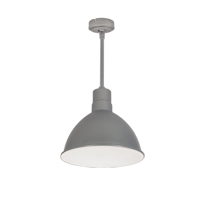 Myhouse Lighting Nora Lighting - NRLM-10ST2035GMWLE4/60 - Stem Mounted LED Shade - LED Rlm - Gun Metal Outer / White Inner