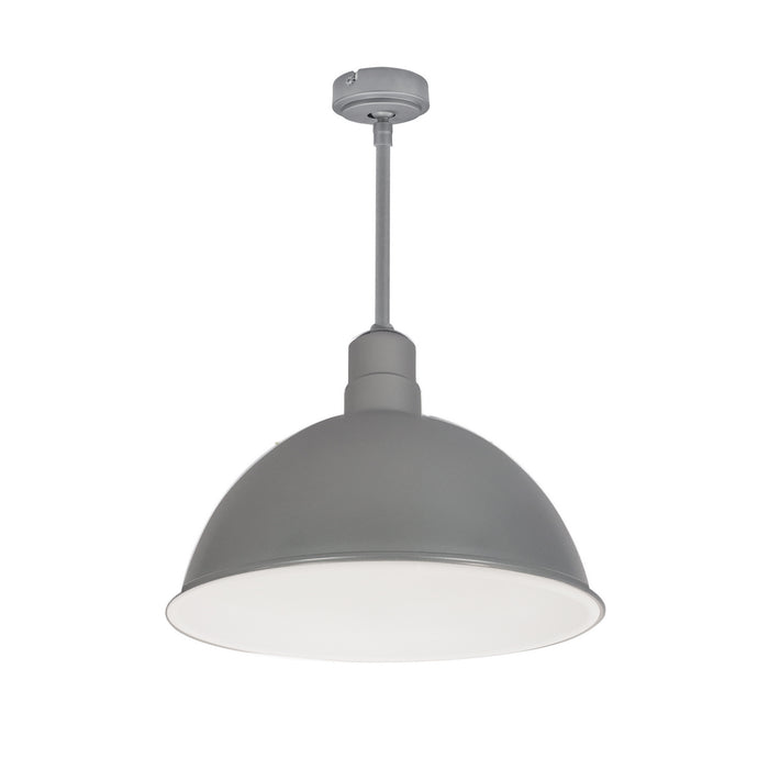 Myhouse Lighting Nora Lighting - NRLM-16ST2540GMWLE4/72 - Stem Mounted LED Shade - LED Rlm - Gun Metal Outer / White Inner