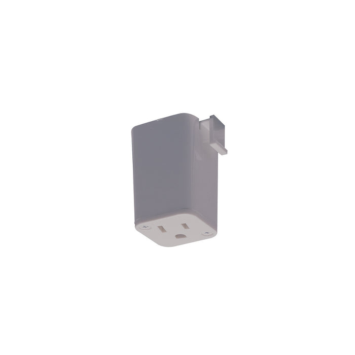 Myhouse Lighting Nora Lighting - NT-327S/L - Outlet Adaptor, 1 Or 2 Circuit Track, L-Style, - Track Syst & Comp-1 Cir