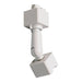 Myhouse Lighting Nora Lighting - NT-335W - Slope Adapter For 3 Wire Track Head, 1 Or 2 Circuit Track, J-Style Track - Track Syst & Comp-1 Cir - White
