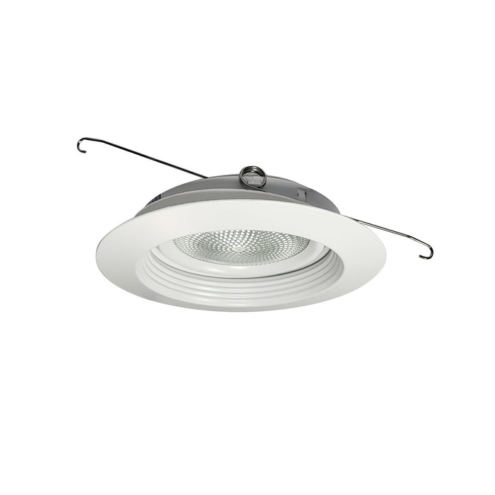 Myhouse Lighting Nora Lighting - NT-5061W - 5" Stepped Baffle W/ Adjustable Gimbal - Rec Inc 5" Trim - White
