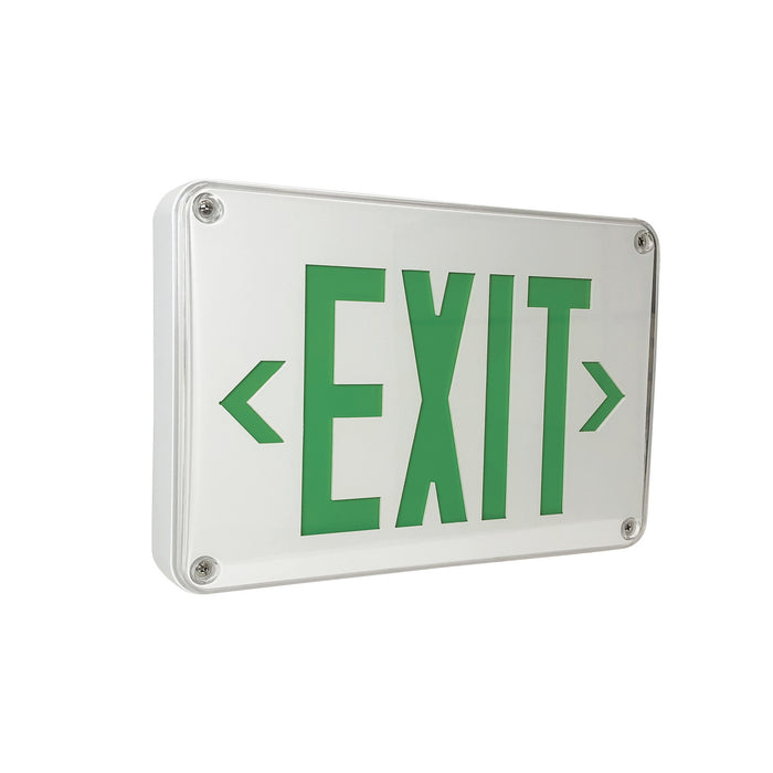 Myhouse Lighting Nora Lighting - NX-617-LED/G - LED Self-Diagnostic Exit & Emergency Sign w/ Battery Backup - Exit - White