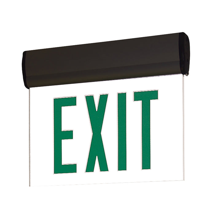Myhouse Lighting Nora Lighting - NX-811-LEDGMB - LED Edge-Lit Exit Sign - Exit - Black