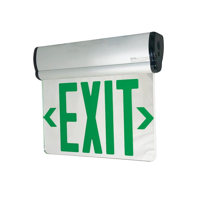 Myhouse Lighting Nora Lighting - NX-812-LEDG2MA - LED Edge-Lit Exit Sign - Exit - Aluminum