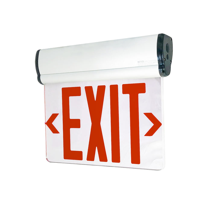 Myhouse Lighting Nora Lighting - NX-812-LEDR2MW - LED Edge-Lit Exit Sign - Exit - White