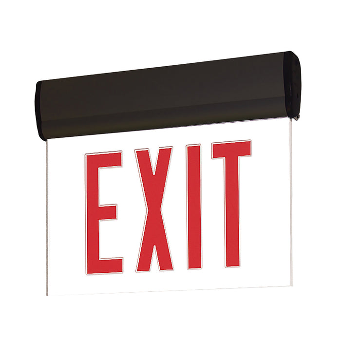 Myhouse Lighting Nora Lighting - NX-812-LEDRCB - LED Edge-Lit Exit Sign - Exit - Black