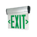 Myhouse Lighting Nora Lighting - NX-813-LEDG2MA - LED Edge-Lit Exit Sign - Exit - Green/Mirror/Aluminum