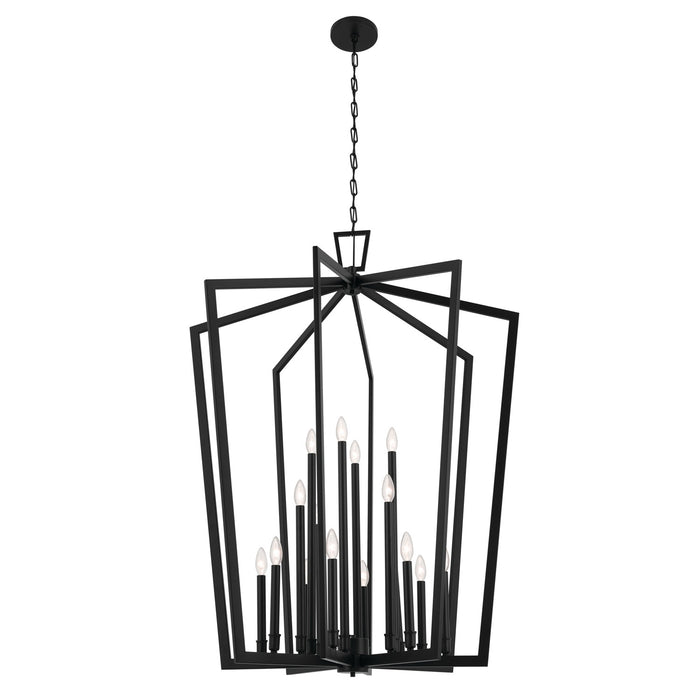 Myhouse Lighting Kichler - 43499BK - 16 Light Foyer Pendant - Abbotswell - Black