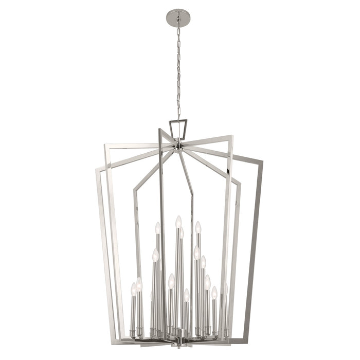 Myhouse Lighting Kichler - 43499PN - 16 Light Foyer Pendant - Abbotswell - Polished Nickel