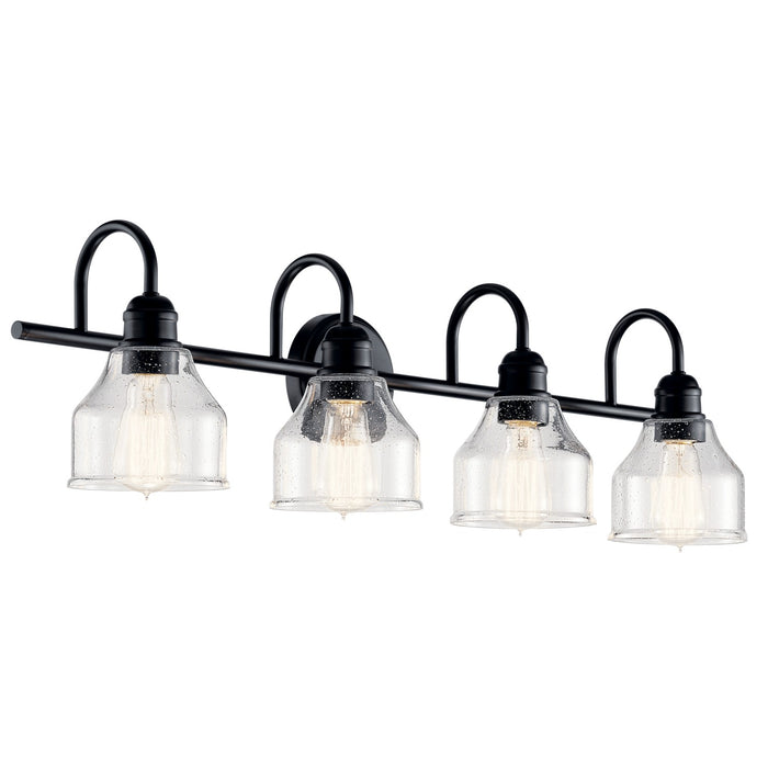 Myhouse Lighting Kichler - 45974BK - Four Light Bath - Avery - Black