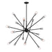 Myhouse Lighting Kichler - 52537BK - 16 Light Chandelier - Armstrong - Black