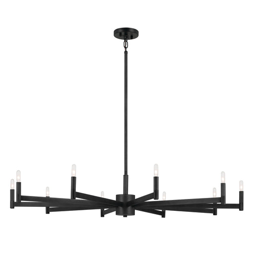 Myhouse Lighting Kichler - 52613BK - Ten Light Chandelier - Erzo - Black