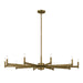 Myhouse Lighting Kichler - 52613NBR - Ten Light Chandelier - Erzo - Natural Brass