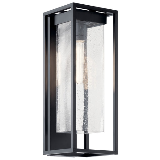 Myhouse Lighting Kichler - 59063BSL - One Light Outdoor Wall Mount - Mercer - Black with Silver Highlights