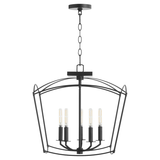 Myhouse Lighting Quorum - 2812-18-59 - Five Light Dual Mount - Mantle - Matte Black