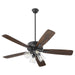 Myhouse Lighting Quorum - 4525-24159 - 52"Ceiling Fan - Ovation - Matte Black