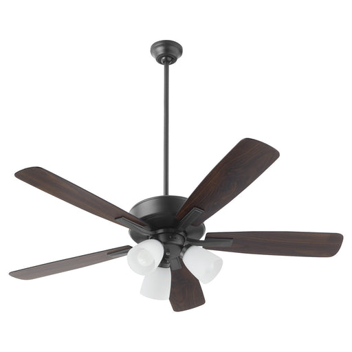 Myhouse Lighting Quorum - 4525-3159 - 52"Ceiling Fan - Ovation - Matte Black