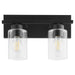 Myhouse Lighting Quorum - 5012-2-59 - Two Light Vanity - Carter - Matte Black