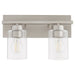 Myhouse Lighting Quorum - 5012-2-65 - Two Light Vanity - Carter - Satin Nickel