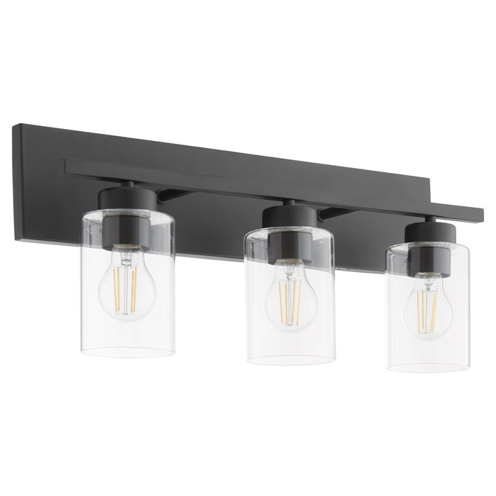 Myhouse Lighting Quorum - 5012-3-59 - Three Light Vanity - Carter - Matte Black