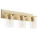 Myhouse Lighting Quorum - 5012-3-80 - Three Light Vanity - Carter - Aged Brass