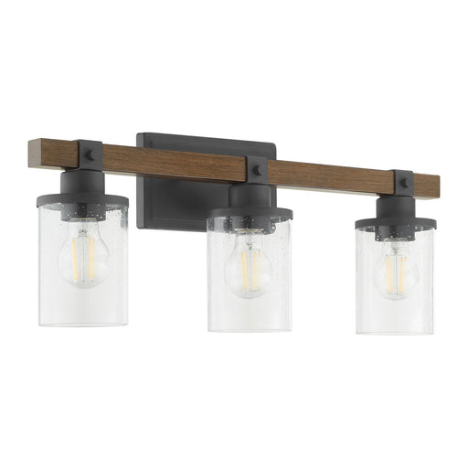 Myhouse Lighting Quorum - 5089-3-69 - Three Light Vanity - Alpine - Textured Black Walnut