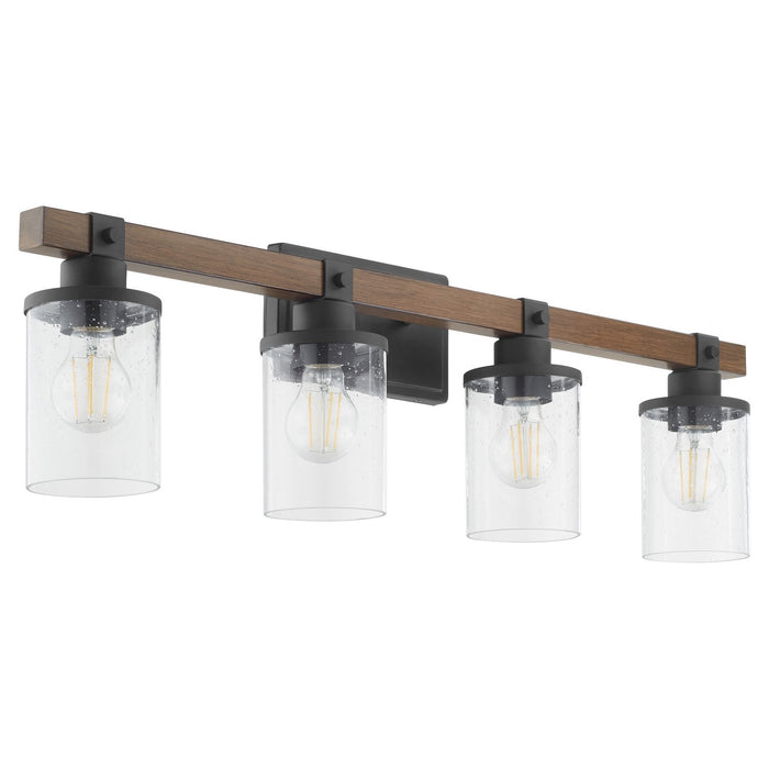 Myhouse Lighting Quorum - 5089-4-69 - Four Light Vanity - Alpine - Textured Black Walnut