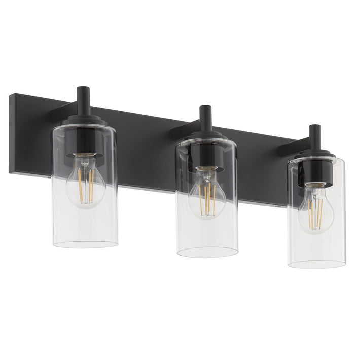 Myhouse Lighting Quorum - 5200-3-59 - Three Light Vanity - Fallstaff - Matte Black