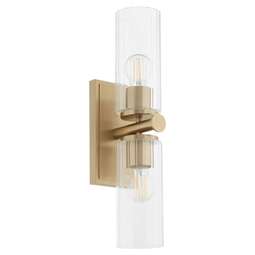 Myhouse Lighting Quorum - 540-2-80 - Two Light Wall Mount - Juniper - Aged Brass