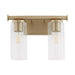 Myhouse Lighting Quorum - 541-2-80 - Two Light Vanity - Juniper - Aged Brass